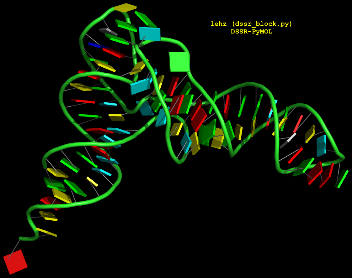 DSSR block image for tRNA (1ehz)